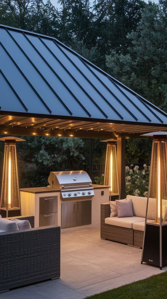 Grill in Style: 28 Must-Try Outdoor BBQ Area With Roof Designs