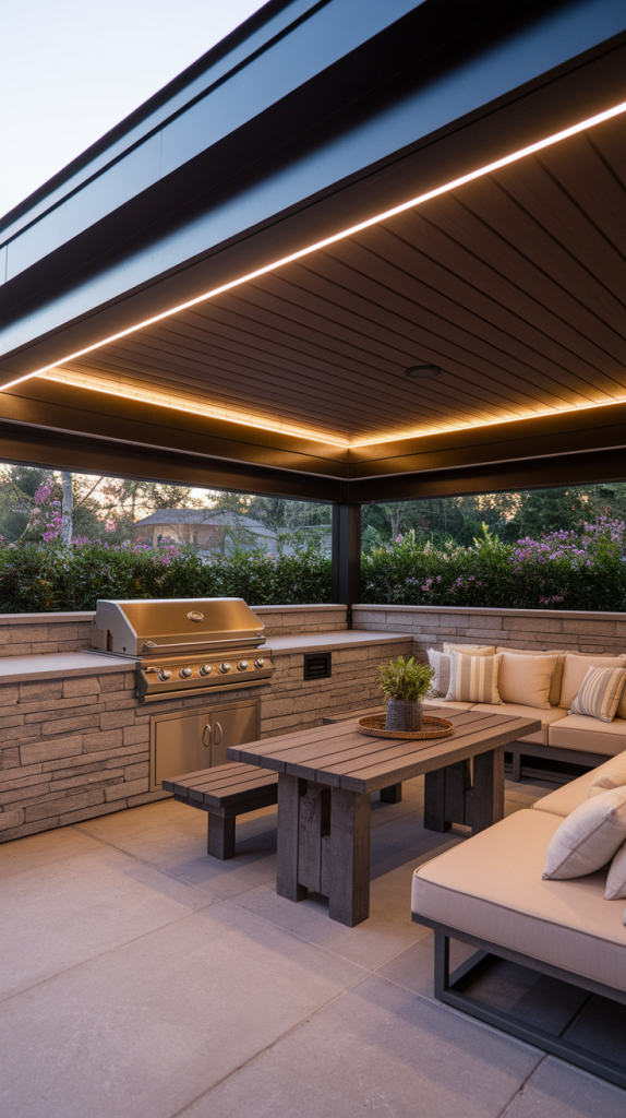 Grill in Style: 28 Must-Try Outdoor BBQ Area With Roof Designs