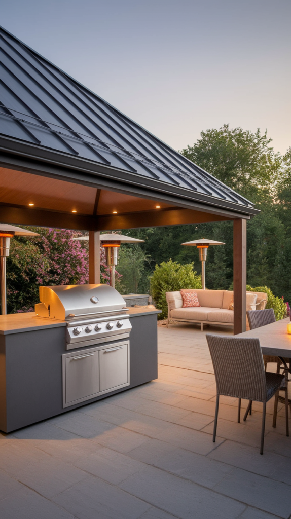 Grill in Style: 28 Must-Try Outdoor BBQ Area With Roof Designs