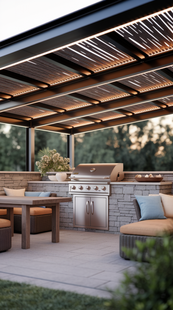 Grill in Style: 28 Must-Try Outdoor BBQ Area With Roof Designs