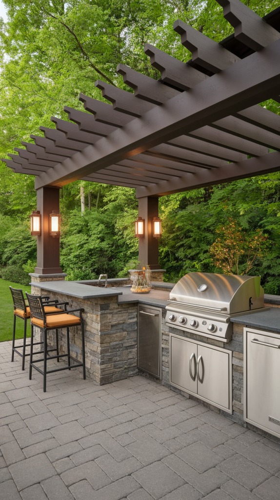 Grill in Style: 28 Must-Try Outdoor BBQ Area With Roof Designs