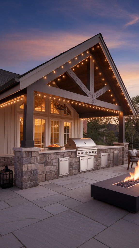Grill in Style: 28 Must-Try Outdoor BBQ Area With Roof Designs