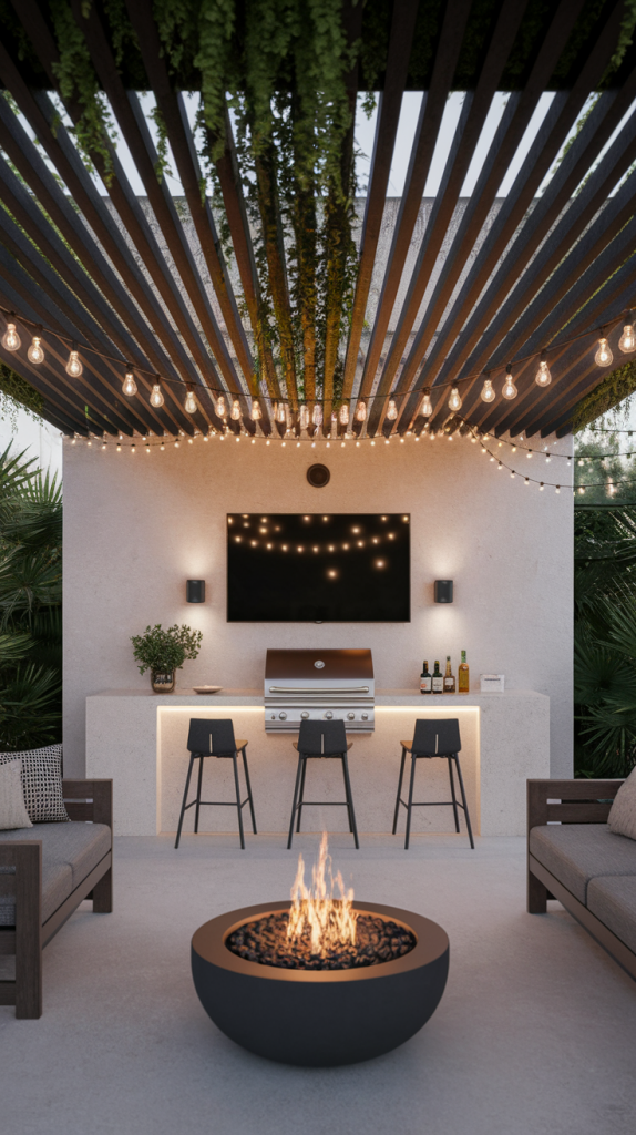Grill in Style: 28 Must-Try Outdoor BBQ Area With Roof Designs
