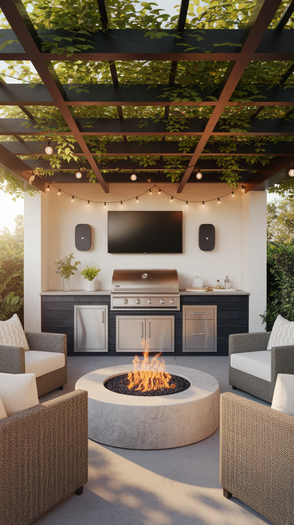 Grill in Style: 28 Must-Try Outdoor BBQ Area With Roof Designs