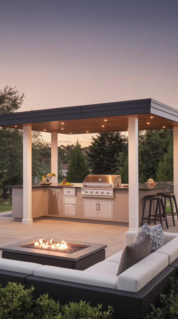 Grill in Style: 28 Must-Try Outdoor BBQ Area With Roof Designs