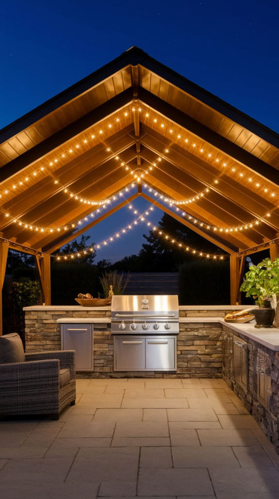 Grill in Style: 28 Must-Try Outdoor BBQ Area With Roof Designs