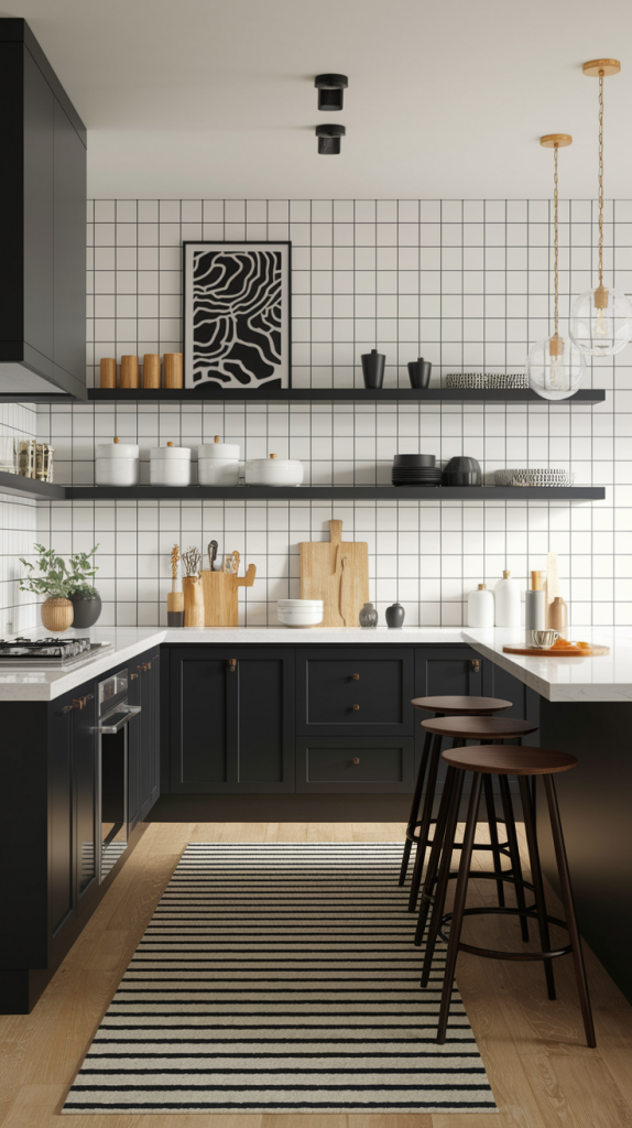 Chic Contrast: 32 Elegant Black And White Kitchen Ideas For Every Style