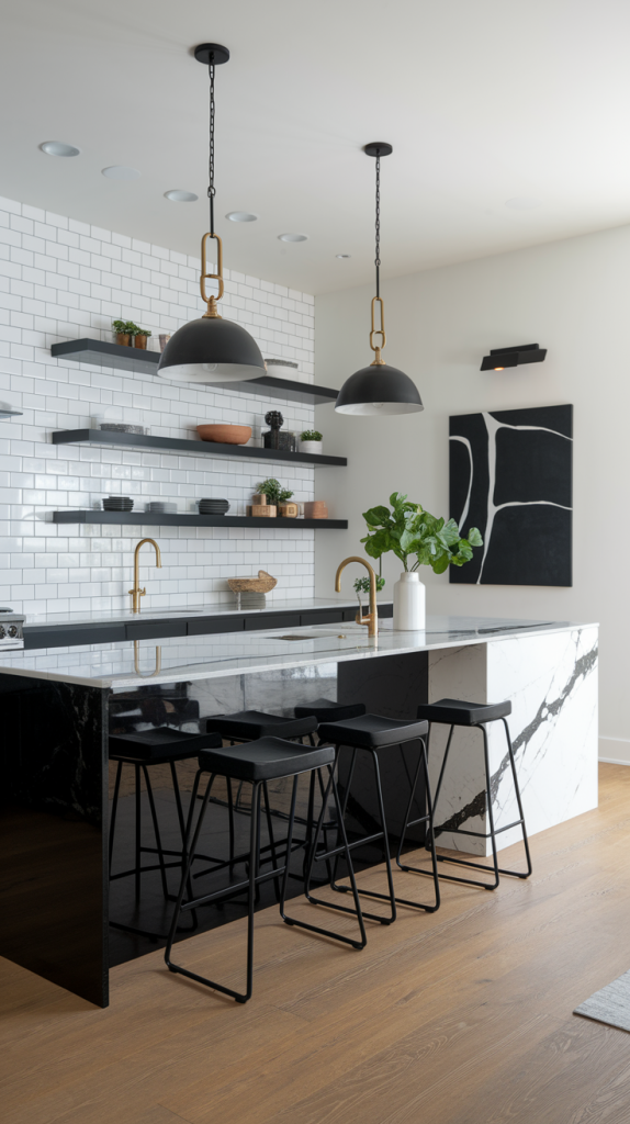Chic Contrast: 32 Elegant Black And White Kitchen Ideas For Every Style