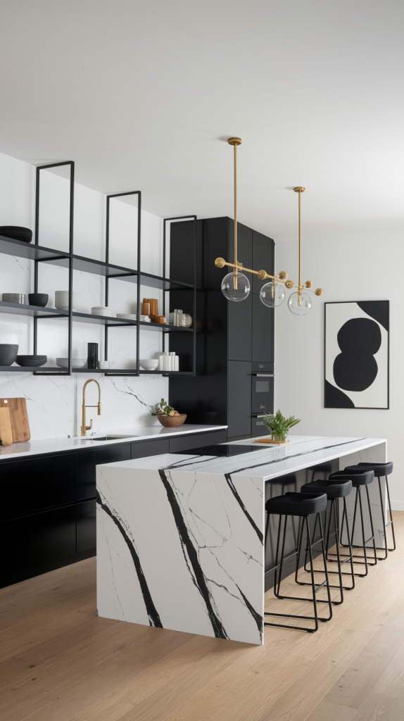 Chic Contrast: 32 Elegant Black And White Kitchen Ideas For Every Style