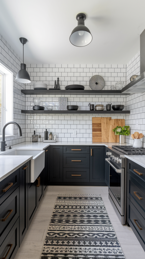 Chic Contrast: 32 Elegant Black And White Kitchen Ideas For Every Style