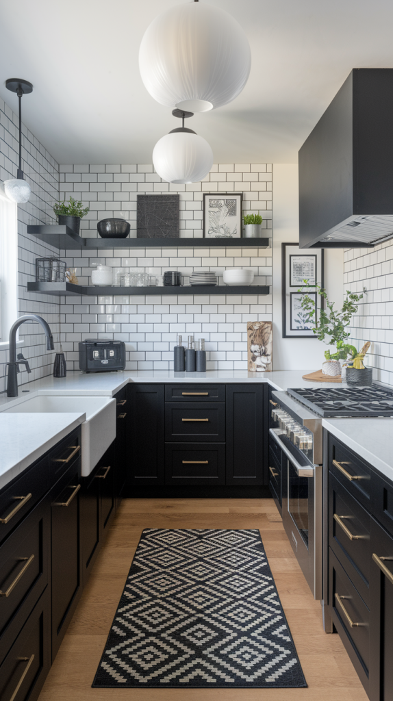 Chic Contrast: 32 Elegant Black And White Kitchen Ideas For Every Style