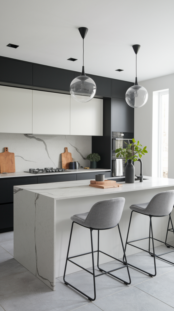 Chic Contrast: 32 Elegant Black And White Kitchen Ideas For Every Style