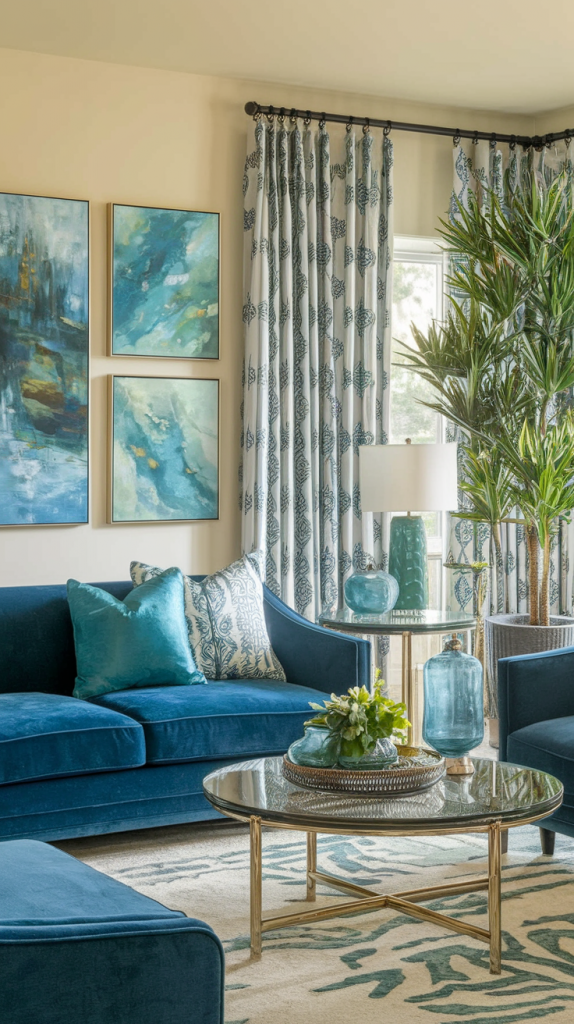 Refreshing Blue And Green Living Room Ideas For Every Style