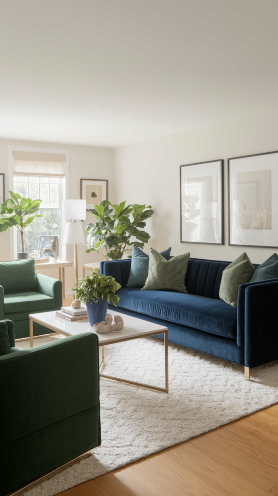 Refreshing Blue And Green Living Room Ideas For Every Style