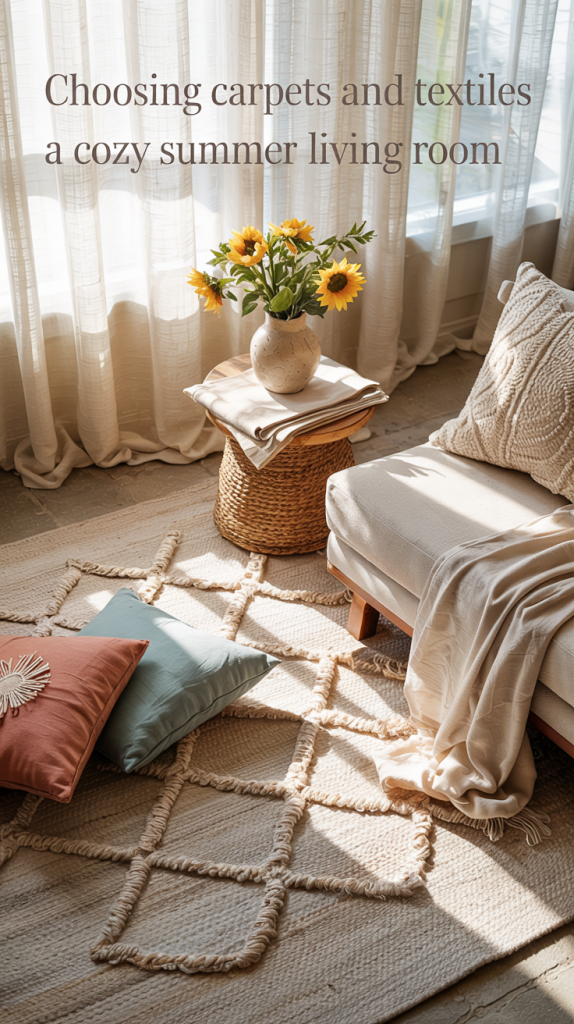 Choosing Carpets and Textiles for a Cozy Summer Living Room in 2025