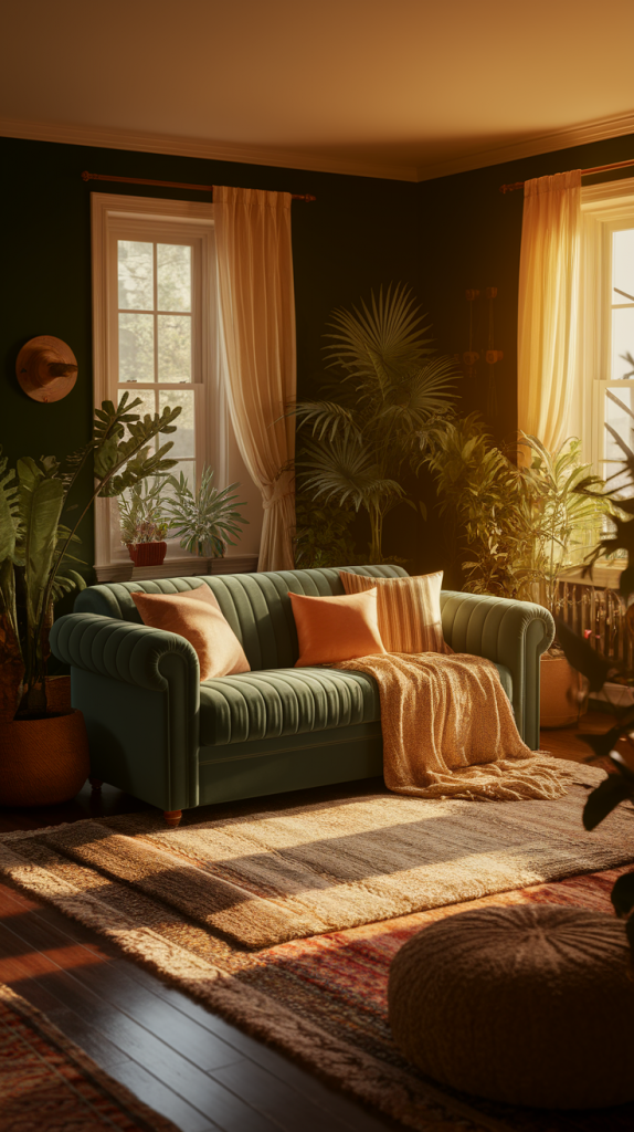 From Modern To Classic: 32 Dark Green Living Room Ideas You’ll Love