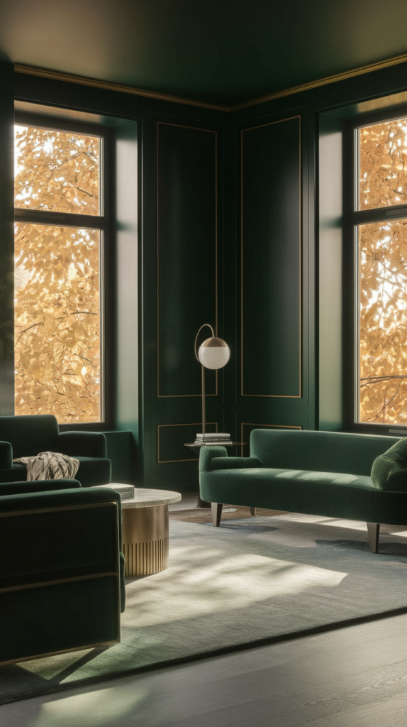 From Modern To Classic: 32 Dark Green Living Room Ideas You’ll Love