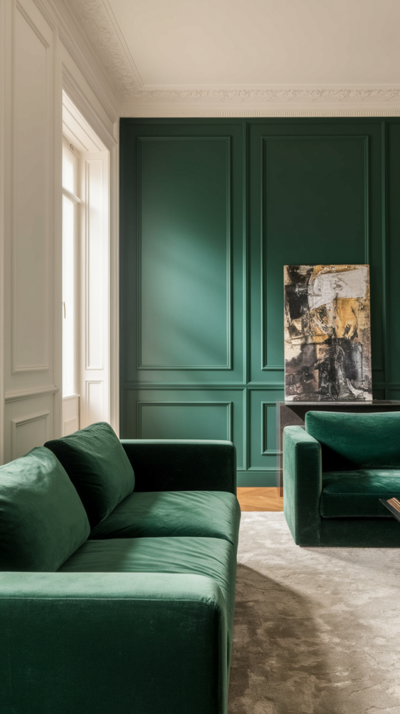 From Modern To Classic: 32 Dark Green Living Room Ideas You’ll Love