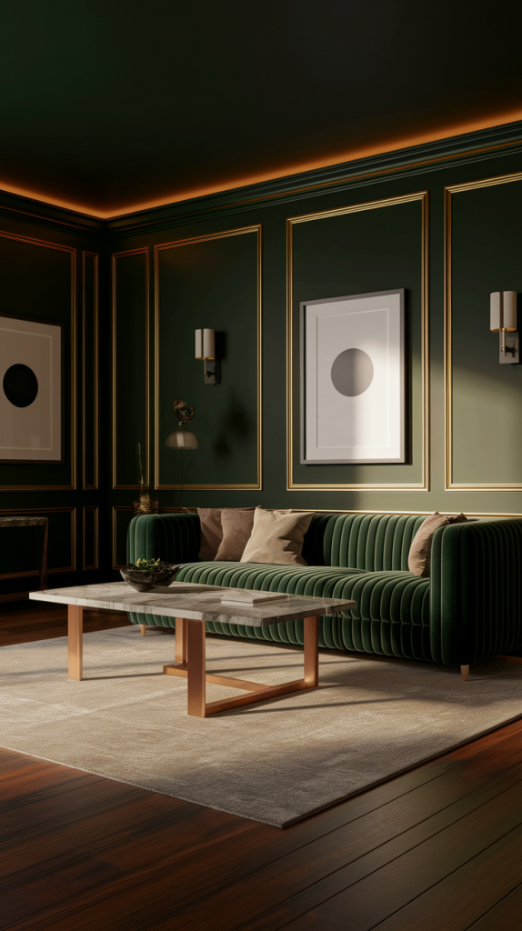From Modern To Classic: 32 Dark Green Living Room Ideas You’ll Love