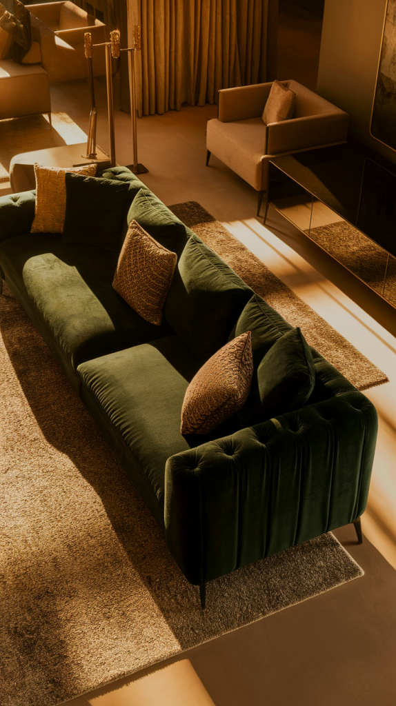 From Modern To Classic: 32 Dark Green Living Room Ideas You’ll Love