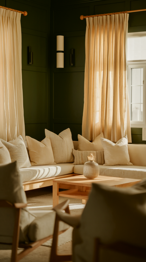 From Modern To Classic: 32 Dark Green Living Room Ideas You’ll Love