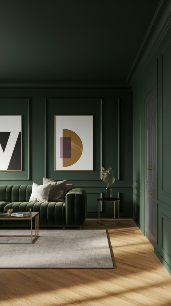 From Modern To Classic: 32 Dark Green Living Room Ideas You’ll Love
