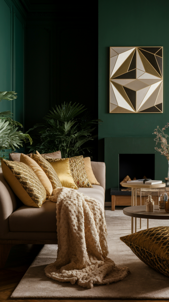 From Modern To Classic: 32 Dark Green Living Room Ideas You’ll Love