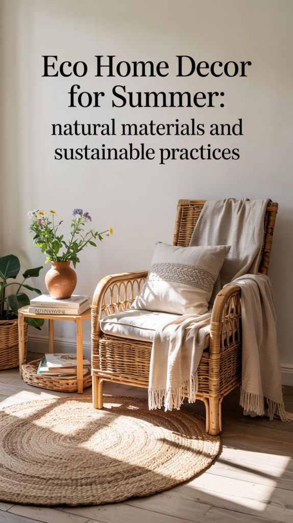 Eco Home Decor for Summer 2025: Natural Materials and Sustainable Practices