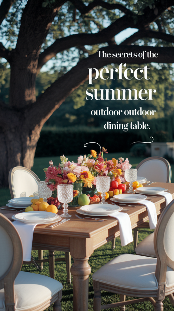 The Secrets of the Perfect Summer Outdoor Dining Table in 2025: Ideas & Tips for a Stunning Setup