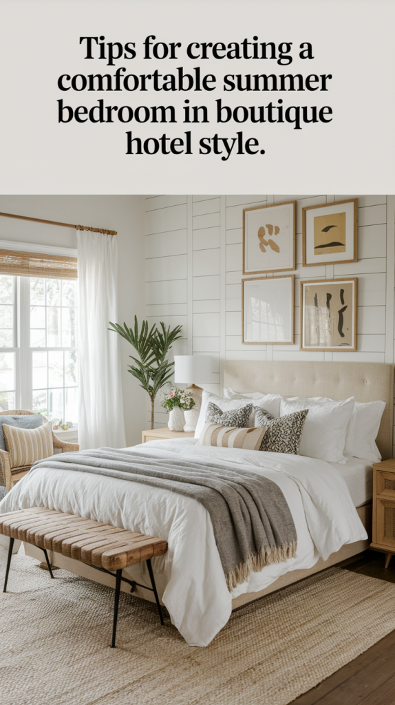 Tips for Creating a Comfortable Summer Bedroom in Boutique Hotel Style in 2025
