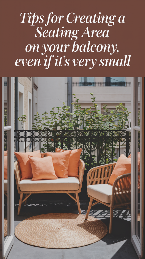 Tips for Creating a Cozy Seating Area on Your Balcony, Even If It's Very Small 2025