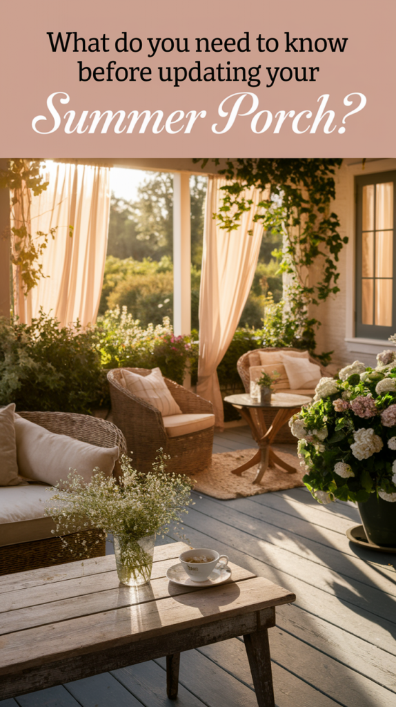 What You Need to Know Before Updating Your Summer Porch in 2025
