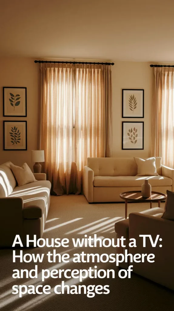 A House Without a TV: How My Space and Mindset Transformed