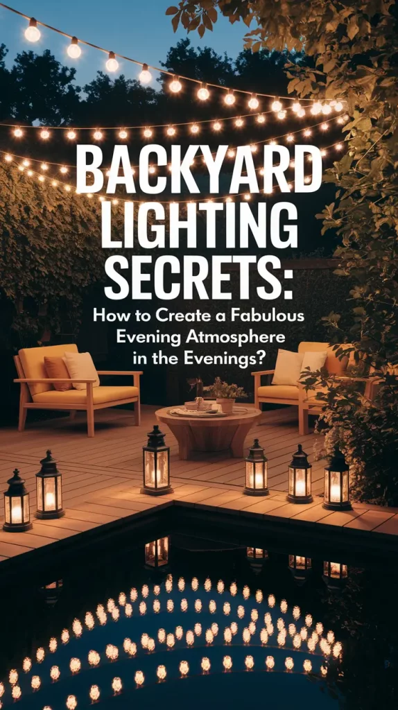 Backyard Lighting Secrets: How to Create a Fabulous Atmosphere in the Evenings