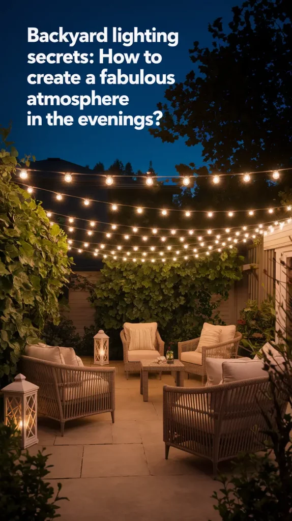 Backyard Lighting Secrets: How to Create a Fabulous Atmosphere in the Evenings