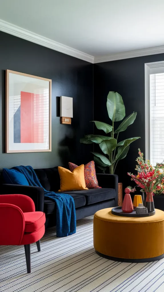 30 Black Living Room Ideas To Style A Modern, Cozy, And Bold Space