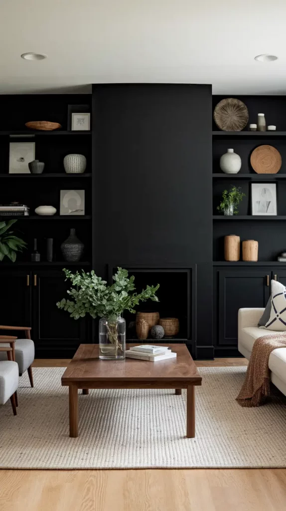 30 Black Living Room Ideas To Style A Modern, Cozy, And Bold Space