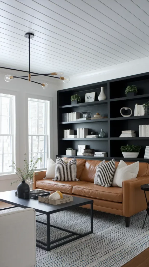 30 Black Living Room Ideas To Style A Modern, Cozy, And Bold Space