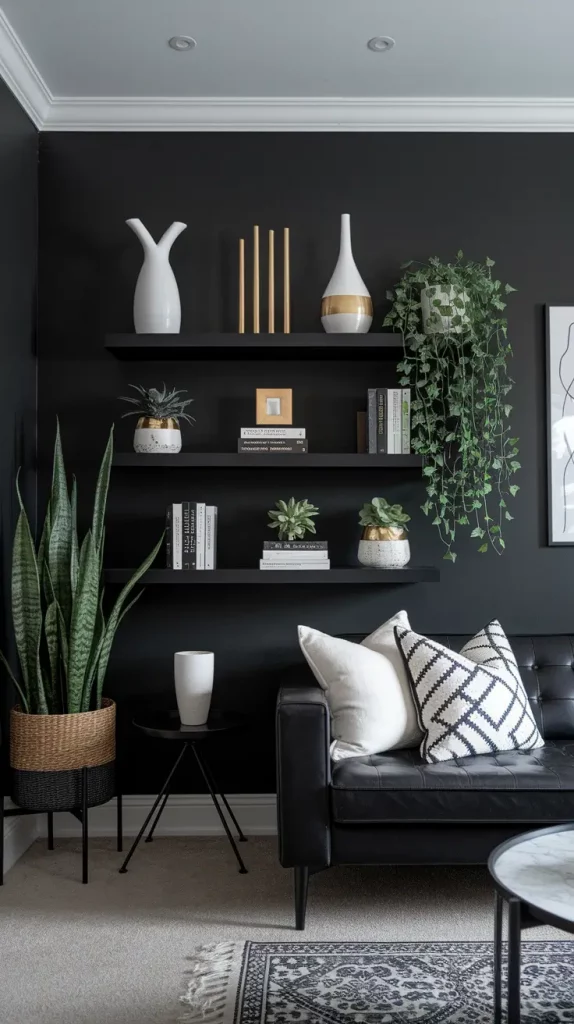 30 Black Living Room Ideas To Style A Modern, Cozy, And Bold Space