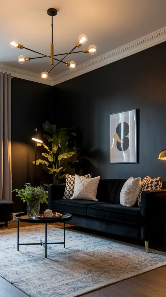 30 Black Living Room Ideas To Style A Modern, Cozy, And Bold Space