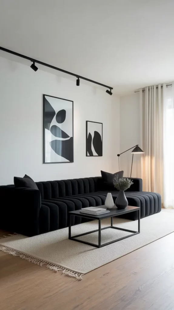 30 Black Living Room Ideas To Style A Modern, Cozy, And Bold Space