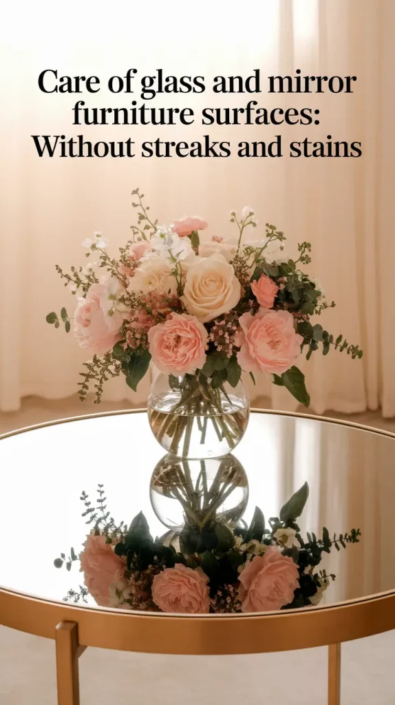 Care of Glass and Mirror Furniture Surfaces: Without Streaks and Stains