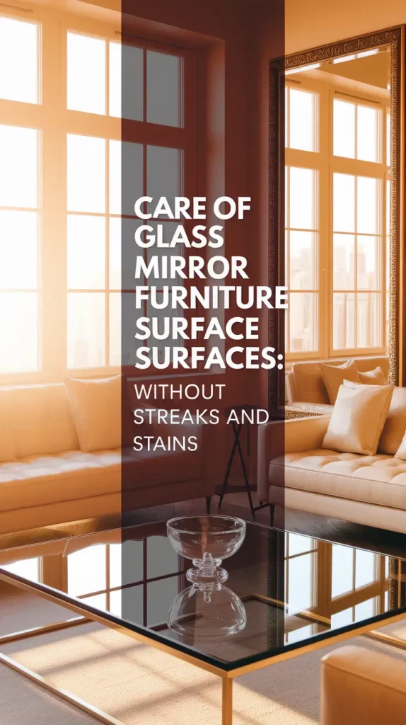 Care of Glass and Mirror Furniture Surfaces: Without Streaks and Stains