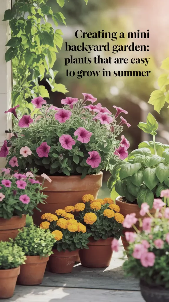 Creating a Mini Backyard Garden: Easy Summer Plants That Thrive