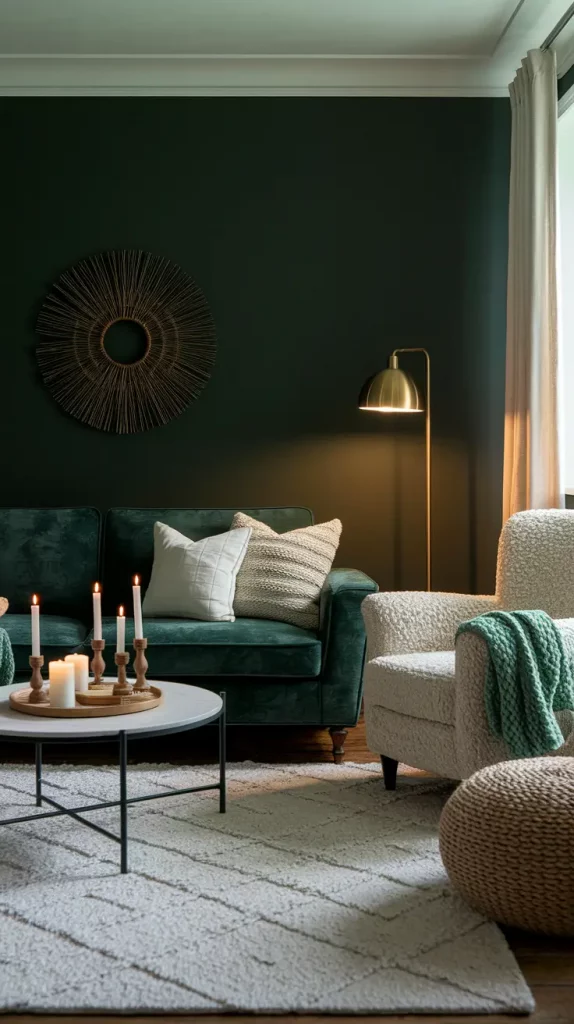 30 Dark Green Living Room Ideas That Will Transform Your Space Into a Modern Sanctuary