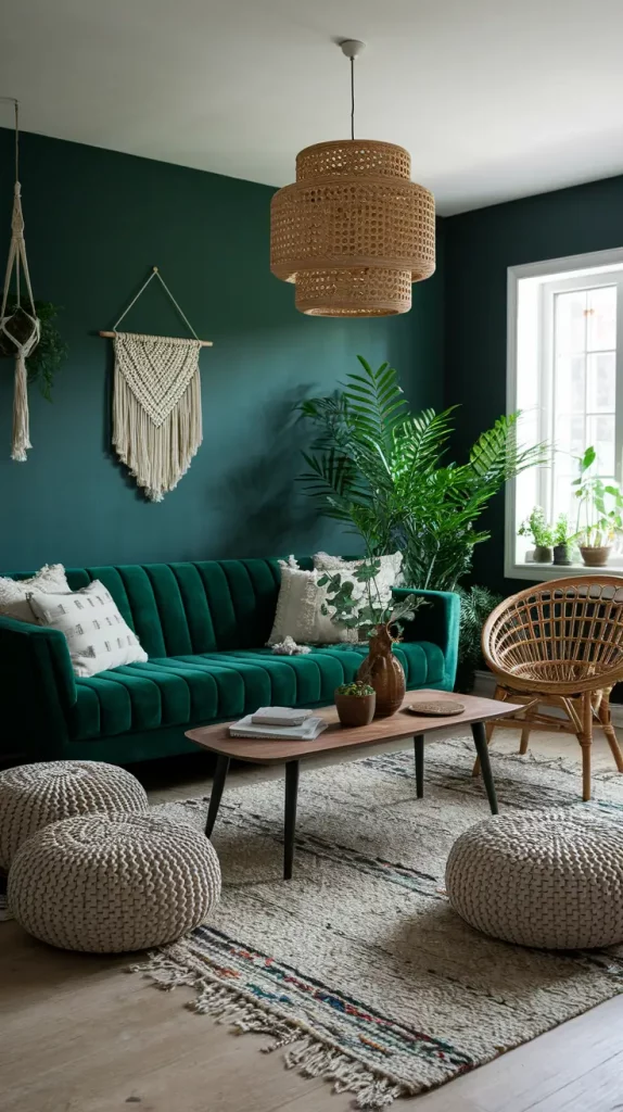 30 Dark Green Living Room Ideas That Will Transform Your Space Into a Modern Sanctuary