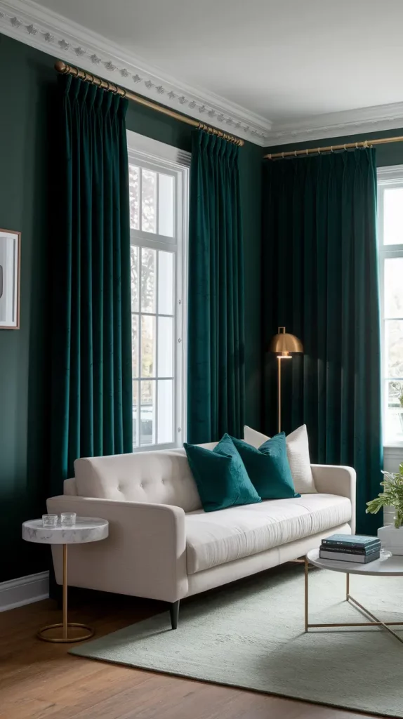 30 Dark Green Living Room Ideas That Will Transform Your Space Into a Modern Sanctuary