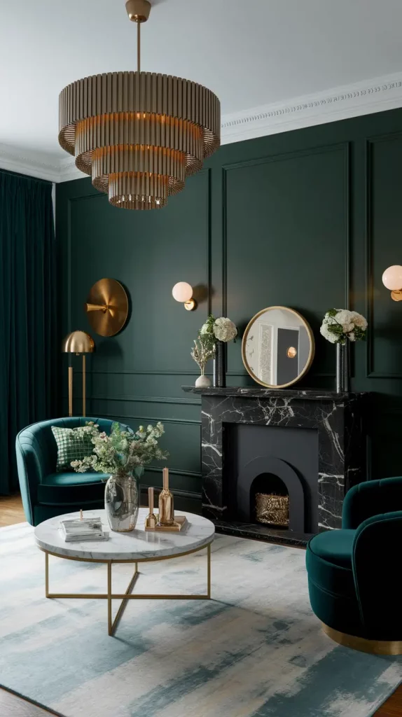 30 Dark Green Living Room Ideas That Will Transform Your Space Into a Modern Sanctuary