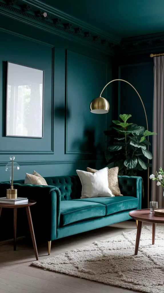 30 Dark Green Living Room Ideas That Will Transform Your Space Into a Modern Sanctuary