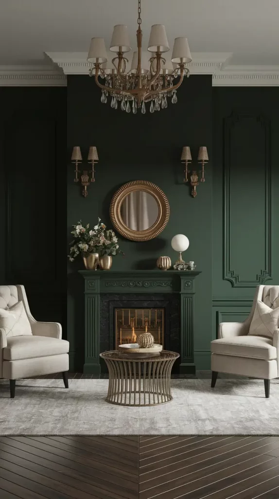 30 Dark Green Living Room Ideas That Will Transform Your Space Into a Modern Sanctuary